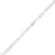 Tondi appiattiti sfaccettati 3x2 mm - Pietra di Luna x39cm