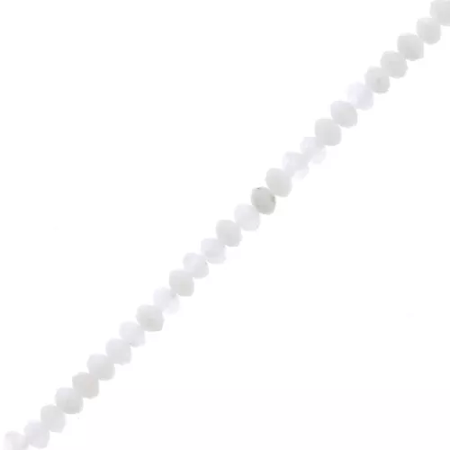 Tondi appiattiti sfaccettati 3x2 mm - Pietra di Luna x39cm