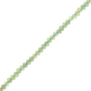 Perline tonde appiattite sfaccettate 3x2 mm - avventurina x39cm|raw }}