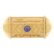 Perla cilindro escluso Perles and co- 25x12 mm dorato- Lapislazzuli|raw }}