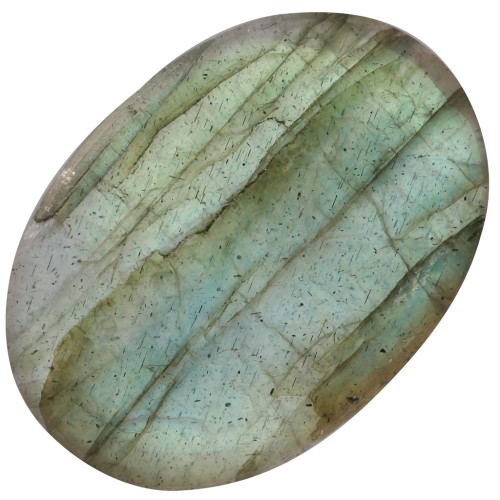 Cabochon ovale piatto - disco 14x10 mm - Labradorite x1