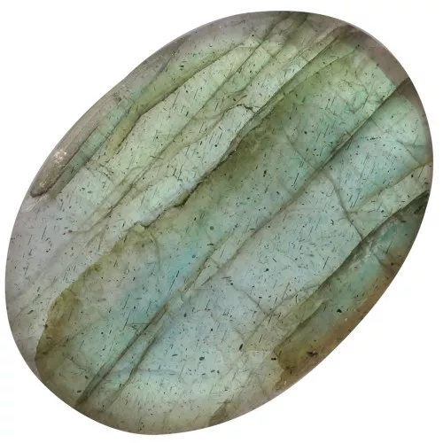 Cabochon ovale piatto - disco 14x10 mm - Labradorite x1