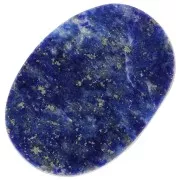 Cabochon ovale piatto - disco 14x10 mm - Lapislazzuli x1