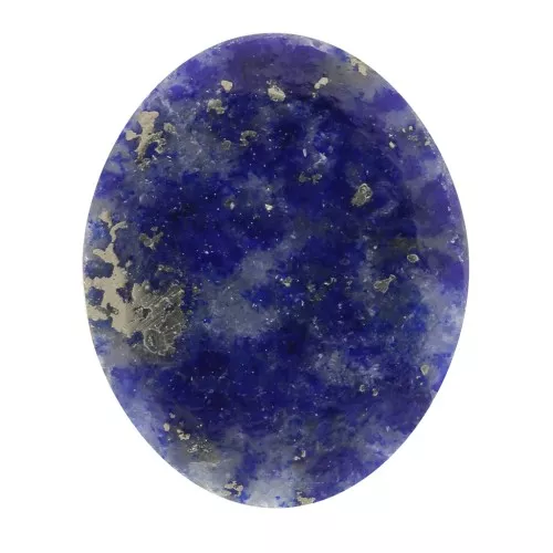Cabochon ovale piatto - disco - 10x8 mm - Lapislazzuli x1