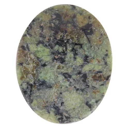 Cabochon ovale piatto - disco - 10x8 mm - turchese africano - diaspro