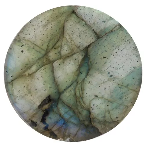 Cabochon piatto rotondo - disco - 12 mm - Labradorite x1