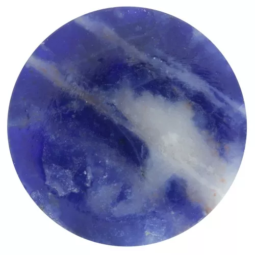 Cabochon piatto rotondo - disco - 12 mm - Sodalite x1