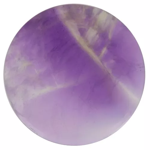 Cabochon piatto rotondo - disco - 12 mm - Ametista x1