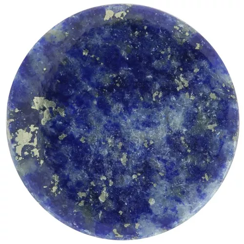Cabochon piatto rotondo - disco - 12 mm - Lapislazzuli x1