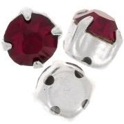 Chatons montés mm. 6 Siam x5|raw }}