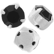 Chatons montés mm. 6 Jet x5|raw }}