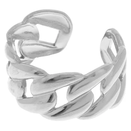 Anello a maglie larghe regolabile - acciaio inox 304 x1