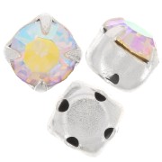 Chatons montés mm. 7 Crystal AB x5|raw }}