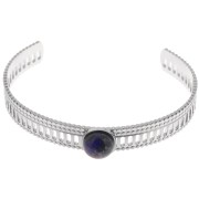 Bracciale traforato effetto pizzo - regolabile 12x155 mm per cabochon da 10 mm - Acciaio inossidabile 304 x1