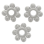 Perline distanziatrici a fiore da 6 mm - acciaio inox 304L x6