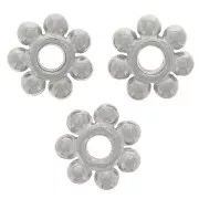 Perline distanziatrici a fiore da 6 mm - acciaio inox 304L x6