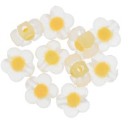 Perline a fiore 12,5 mm - Trasparenti - Giallo chiaro x10|raw }}