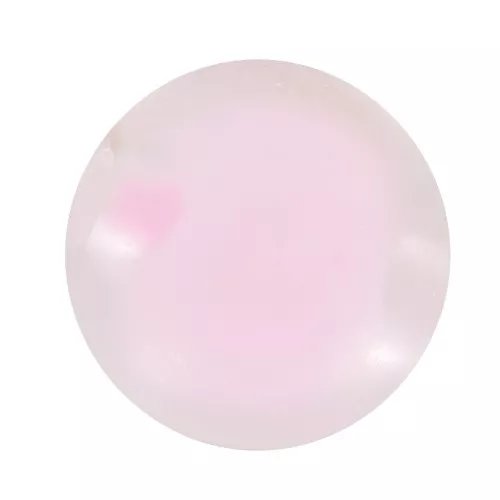 Perline rotonde 10 mm - Trasparente - Rosa pastello x10