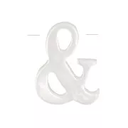 Perlina simbolo Madreperla 10x8 mm & x1