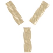 Perline tubolari ritorte 5x1,5 mm - Gold filled x10