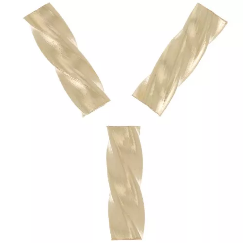 Perline tubolari ritorte 5x1,5 mm - Gold filled x10