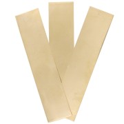 Piastra rettangolare 90x20 mm - spessore 0,8 mm -Gold filled x1