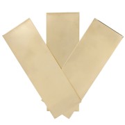 Piastra rettangolare 90x30 mm - spessore 0,8 mm - riempita d'oro x1