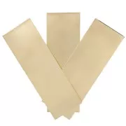 Piastra rettangolare 90x30 mm - spessore 0,3 mm - Gold filled x1