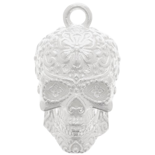 Pendente messicano con teschio e ossa incrociate Calavera 18x10 mm-Argento 925 x1