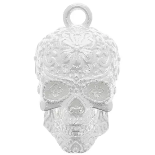 Pendente messicano con teschio e ossa incrociate Calavera 18x10 mm-Argento 925 x1