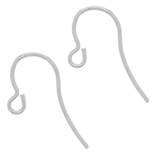 Ganci per orecchie a filo 12 mm - Argento 925 x2