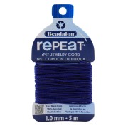Cordone intrecciato RePEaT in poliestere riciclato da 1 mm - Blu navy x5m|raw }}