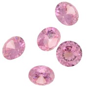 Cabochon rotondo in ossido di zirconio 8 mm - Rosa chiaro x1|raw }}