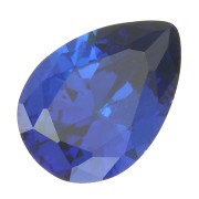 Cabochon a pera in ossido di zirconio 14x10 mm - Blu navy x1|raw }}