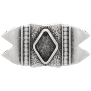 Cymbal - Connettore per perline GemDuo 25x12 mm Mantrakia II - Argento antico x1|raw }}