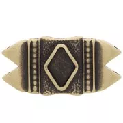 Cymbal - Connettore per perline GemDuo 25x12 mm Mantrakia II - Bronzo x1