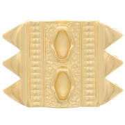 Cymbal Connettore per perline SuperDuo17x23mm Mantrakia III Dorato con oro fino x1|raw }}