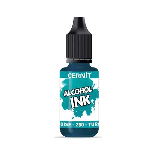 Inchiostro ad alcool Cernit n°280 - Blu turchese x20ml