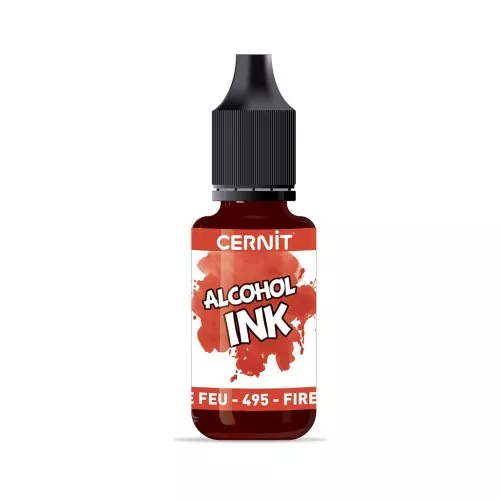 Inchiostro ad alcool Cernit n°495 - Rosso fuoco x20ml