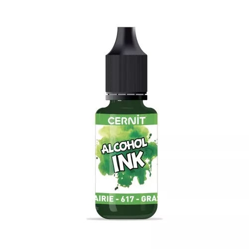 Inchiostro ad alcool Cernit n°617 - Verde prateria x20ml