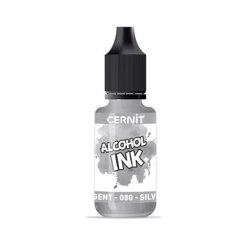 Inchiostro ad alcool Cernit n°080 - Argento x20ml
