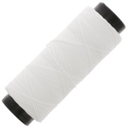 Filo di poliestere cerato piatto - Slam Cord per micro macramè 0,8 mm - Bianco x100m|raw }}