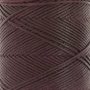 Filo di poliestere cerato piatto - Slam Cord per micro macramè 0,8 mm - Melanzana x100m