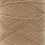 Filo di poliestere cerato piatto - Slam Cord per micro macramè 0,8 mm - Sand x100m