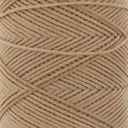 Filo di poliestere cerato piatto - Slam Cord per micro macramè 0,8 mm - Sand x100m