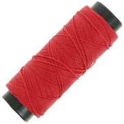 Filo di poliestere cerato piatto - Slam Cord per micro macramè 0,8 mm - Rosso x100m