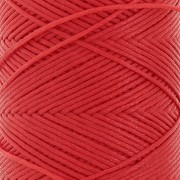 Filo di poliestere cerato piatto - Slam Cord per micro macramè 0,8 mm - Rosso x100m