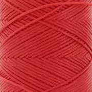 Filo di poliestere cerato piatto - Slam Cord per micro macramè 0,8 mm - Rosso x100m