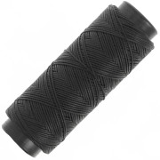 Filo di poliestere cerato piatto - Slam Cord per micro macramè 0,8 mm - Nero x100m