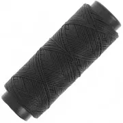 Filo di poliestere cerato piatto - Slam Cord per micro macramè 0,8 mm - Nero x100m